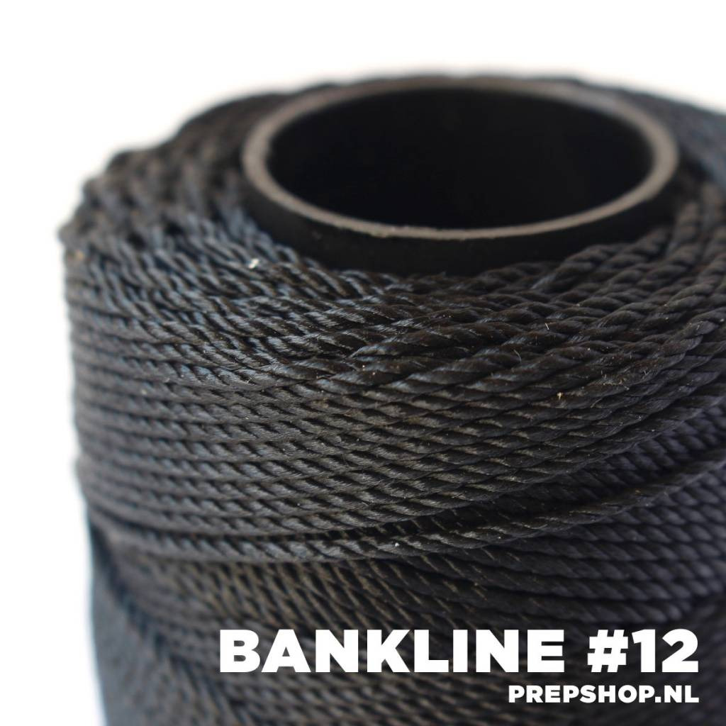 Catahoula bankline Tarred Twisted Nylon Seine Twine (diverse diktes) rol  1/4 lb / 114 g